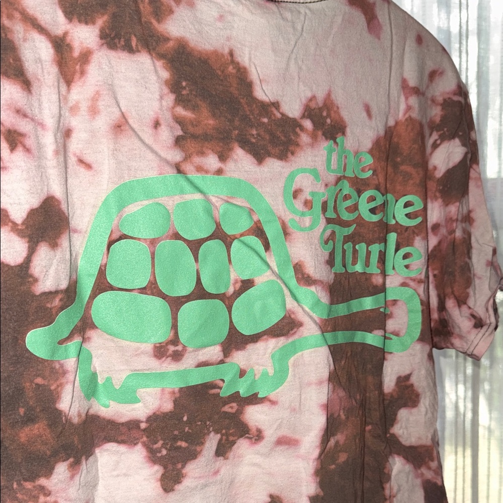 Gildan Pink and Brown Tie-Dye Short Sleeve Tee